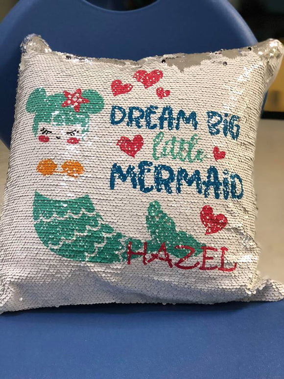 Beautiful Sequence Mermaid Pillow